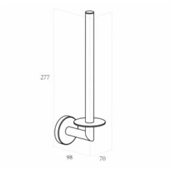 Marho Reserverolhouder Luxor Geborsteld Rvs -Badkamer Winkel 123 6526