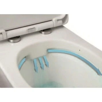 Lafiness Staand Toilet Zonder Spoelrand Wit 5 Lafiness Staand Toilet Zonder Spoelrand Wit - Afbeelding 3