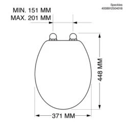Tiger WC Bril Speckels Duroplast Zwart-wit 13 Tiger WC Bril Speckels Duroplast Zwart-wit -Badkamer Winkel 123 6562
