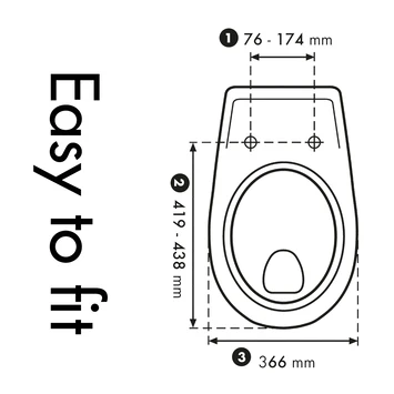 Cedo Jeans Wc Bril Softclose Duroplast 5 Cedo Jeans Wc Bril Softclose Duroplast - Afbeelding 3