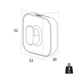 Tiger Handdoekhaak Carv Groot Zwart -Badkamer Winkel 123 6607