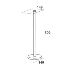 Tiger Reserverolhouder Boston Chroom Losstaand -Badkamer Winkel 123 6612