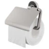 Tiger Cooper Toiletrolhouder Met Klep RVS Geborsteld / Zwart -Badkamer Winkel 123 6633