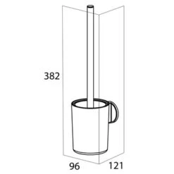 Tiger Tune Wc-borstelhouder Hangend RVS -Badkamer Winkel 123 6653