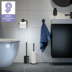 Tiger Wc-rolhouder Tune Zwart -Badkamer Winkel 123 6668