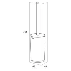 Tiger Toiletborstelhouder Carv Vrijstaand Zwart -Badkamer Winkel 123 6711