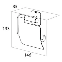 Tiger Toiletrolhouder Colar Met Klep Chroom 17 Tiger Toiletrolhouder Colar Met Klep Chroom -Badkamer Winkel 123 6720