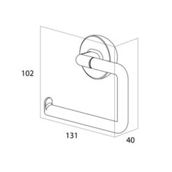 Tiger Toiletrolhouder Cooper Zonder Klep 11 Tiger Toiletrolhouder Cooper Zonder Klep -Badkamer Winkel 123 6736
