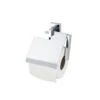 Haceka Toiletrolhouder Edge Met Klep Chroom -Badkamer Winkel 123 6758