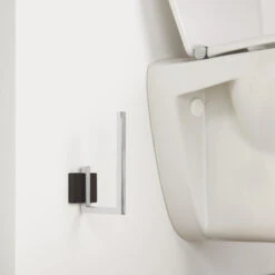 Tiger Reserverolhouder Zenna Hangend Chroom/Wengé -Badkamer Winkel 123 6770