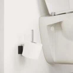 Tiger Reserverolhouder Zenna Hangend Chroom/Wengé -Badkamer Winkel 123 6771