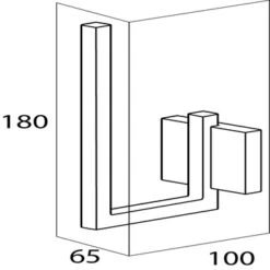 Tiger Reserverolhouder Zenna Hangend Chroom/Wengé -Badkamer Winkel 123 6773