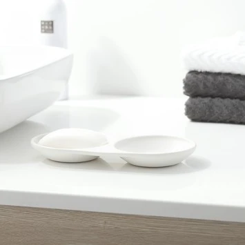 Sealskin Zeepbakje Conical Porselein Wit 4 Sealskin Zeepbakje Conical Porselein Wit - Afbeelding 2