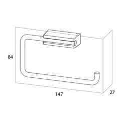 Tiger Toiletrolhouder Cliqit Donkergrijs RVS 9 Tiger Toiletrolhouder Cliqit Donkergrijs RVS -Badkamer Winkel 123 6916