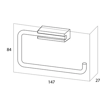Tiger Toiletrolhouder Cliqit Donkergrijs RVS 6 Tiger Toiletrolhouder Cliqit Donkergrijs RVS - Afbeelding 4