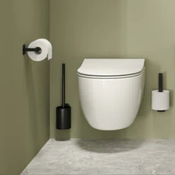 Tiger Colar Toiletrolhouder Zonder Klep Zwart 16 Tiger Colar Toiletrolhouder Zonder Klep Zwart -Badkamer Winkel 123 6928