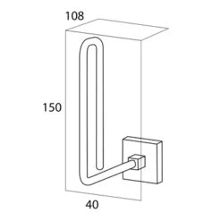 Tiger Reserverolhouder Melbourne Hangend RVS -Badkamer Winkel 123 6939