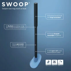 Tiger Toiletborstelhouder Tess Staand Zwart/antraciet -Badkamer Winkel 123 6996