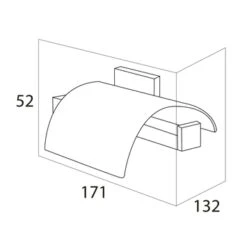 Tiger Toiletrolhouder Items Met Klep Chroom -Badkamer Winkel 123 7003