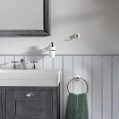 Tiger Haak Ivy Chroom Met Wit -Badkamer Winkel 123 7023