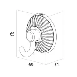 Tiger Haak Ivy Chroom Met Wit -Badkamer Winkel 123 7024