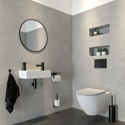 Tiger Toiletborstelhouder Noon Vrijstaand Zwart -Badkamer Winkel 123 7043