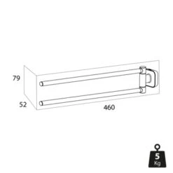 Tiger Cooper Handdoekhaak Groot RVS Geborsteld / Zwart 11 Tiger Cooper Handdoekhaak Groot RVS Geborsteld / Zwart -Badkamer Winkel 123 7049