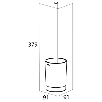 TIGER WC-BORSTELHOUDER TUNE VRIJSTAAND ZWART 6 TIGER WC-BORSTELHOUDER TUNE VRIJSTAAND ZWART - Afbeelding 4