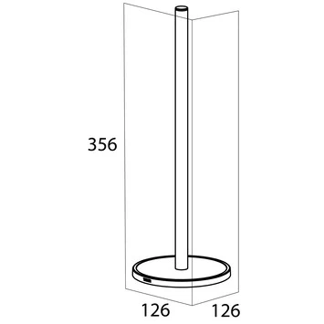 Tiger Vrijstaande Reserverolhouder Tune RVS 6 Tiger Vrijstaande Reserverolhouder Tune RVS - Afbeelding 4