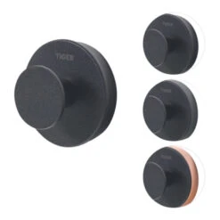 Tiger Haak Urban Groot Zwart 11 Tiger Haak Urban Groot Zwart -Badkamer Winkel 123 7142