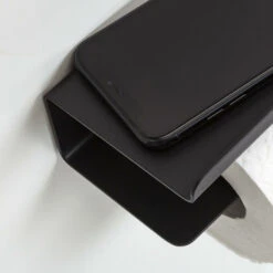 Tiger Colar Toiletrolhouder Met Planchet Zwart -Badkamer Winkel 123 7197