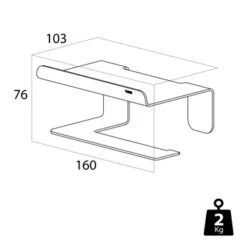 Tiger Colar Toiletrolhouder Met Planchet Zwart -Badkamer Winkel 123 7202