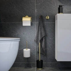 Tiger Reserverolhouder Tune Messing Zwart -Badkamer Winkel 123 7223