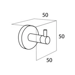 Tiger Haak Boston Groot Verchroomd RVS 8 Tiger Haak Boston Groot Verchroomd RVS -Badkamer Winkel 123 7294