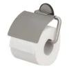 Tiger Tune Toiletrolhouder Met Klep Geborsteld RVS/mat Zwart -Badkamer Winkel 123 7308