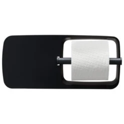 Tiger Toiletrolhouder TESS Met Planchet Zwart/antraciet -Badkamer Winkel 123 7341