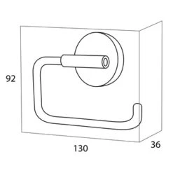 Handson Toiletrolhouder Smart Chroom 7 Handson Toiletrolhouder Smart Chroom -Badkamer Winkel 123 7358