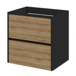 Tiger Reverse Meubelset Met 2 Lades 60 Cm Chalet Eik / Mat Zwart Inclusief Oval Wastafel Mat Zwart 15 Tiger Reverse Meubelset Met 2 Lades 60 Cm Chalet Eik / Mat Zwart Inclusief Oval Wastafel Mat Zwart -Badkamer Winkel 123 736