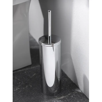 Haceka Toiletborstelhouder Kosmos Tec Hangend Chroom Buitenpot Met Binnenpot 6 Haceka Toiletborstelhouder Kosmos Tec Hangend Chroom Buitenpot Met Binnenpot - Afbeelding 4