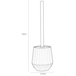 Sealskin Toiletborstel Met Houder Arte Grijs 17 Sealskin Toiletborstel Met Houder Arte Grijs -Badkamer Winkel 123 7462