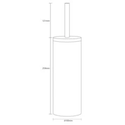 Sealskin Toiletborstel Met Houder Grace Wit 16 Sealskin Toiletborstel Met Houder Grace Wit -Badkamer Winkel 123 7506