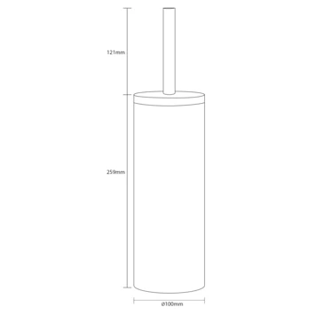 Sealskin Toiletborstel Met Houder Grace Wit 10 Sealskin Toiletborstel Met Houder Grace Wit - Afbeelding 8
