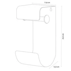 Sealskin WC-rolhouder Brix Metaal Zwart -Badkamer Winkel 123 7523