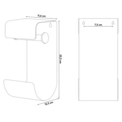 Sealskin WC-rolhouder Brix Metaal Wit 25 Sealskin WC-rolhouder Brix Metaal Wit -Badkamer Winkel 123 7571