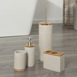 Sealskin Toiletborstelgarnituur Grace Zand -Badkamer Winkel 123 7615