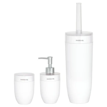 Sealskin Toiletborstel Met Houder Bloom Wit 4 Sealskin Toiletborstel Met Houder Bloom Wit - Afbeelding 2