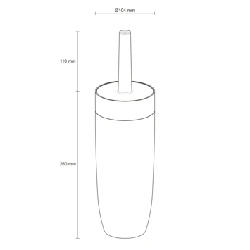 Sealskin Toiletborstel Met Houder Bloom Wit 8 Sealskin Toiletborstel Met Houder Bloom Wit - Afbeelding 6