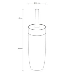 Sealskin Toiletborstel Met Houder Bloom Wit 15 Sealskin Toiletborstel Met Houder Bloom Wit -Badkamer Winkel 123 7646