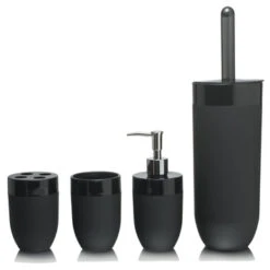 Sealskin Toiletborstelhouder Bloom Zwart -Badkamer Winkel 123 7662