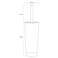 Sealskin Toiletborstelhouder Glossy Goud 14 Sealskin Toiletborstelhouder Glossy Goud -Badkamer Winkel 123 7671